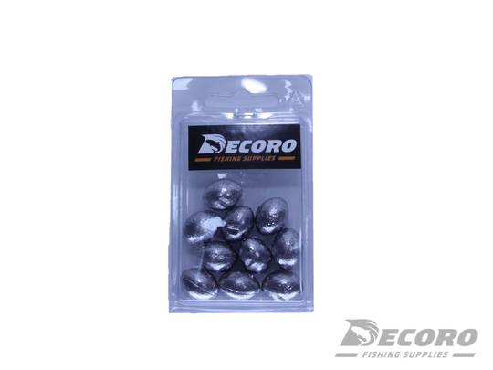 Decoro Egg 3/4oz x10 Sinker Pack