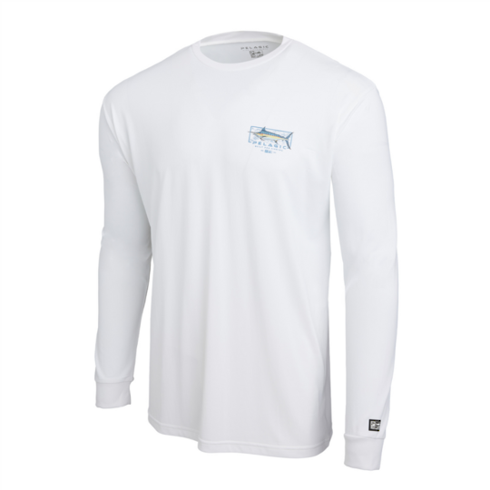 Pelagic AquaTek Shirt - Marlin Mind - White