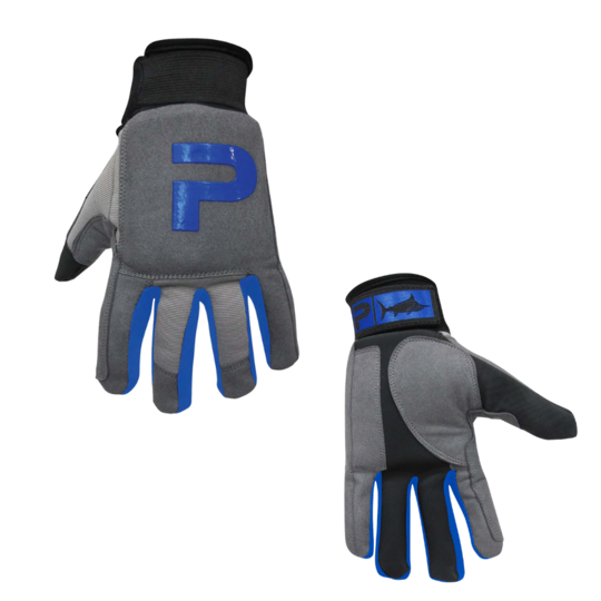 Pelagic Wireman HD Gloves - Grey / Blue