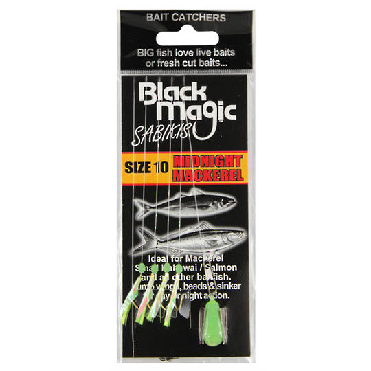 Black Magic Sabiki Midnight Mackerel #10