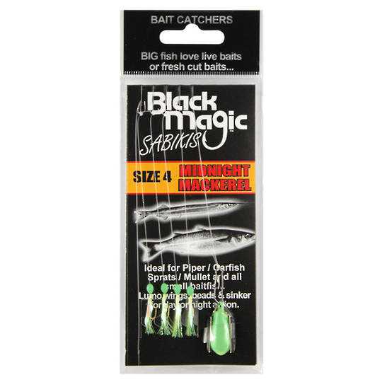 Black Magic Sabiki Midnight Mackerel #4