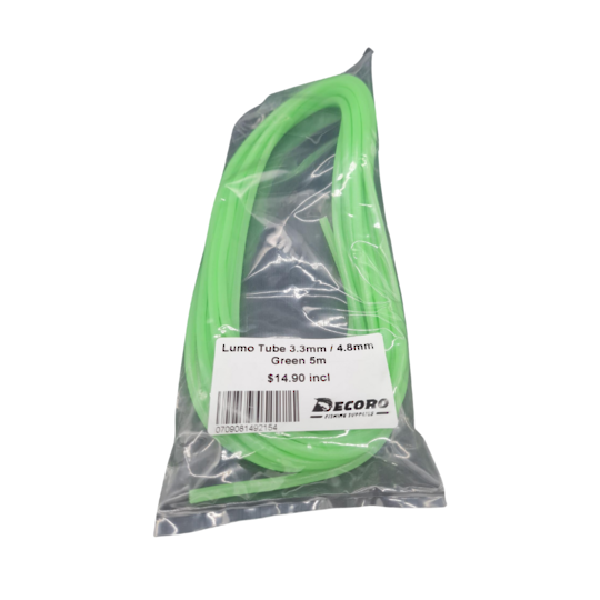 Lumo Tube 3.3mm / 4.8mm Green 5m