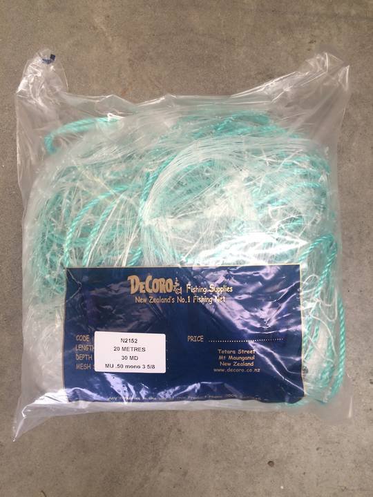 Mullet Nets - 3 5/8" 0.5mm Nylon With Lead Weights