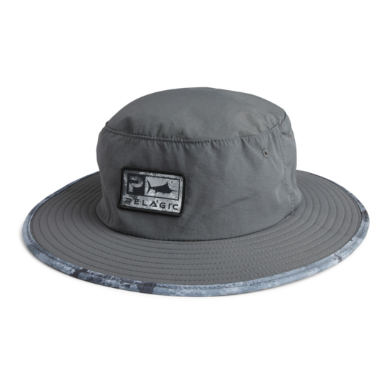Pelagic Bucket Hat Sunsetter Pro - Open Seas Black