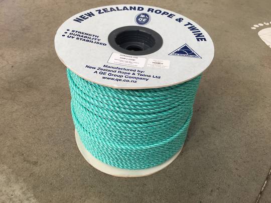 8mm QE Duradan Rope x 220m 1236kg B/S Green