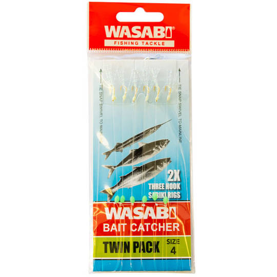 Wasabi Baitcatcher Twin Pack Size 4