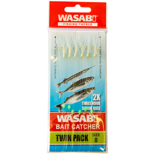 Wasabi Baitcatcher Twin Pack Size 8
