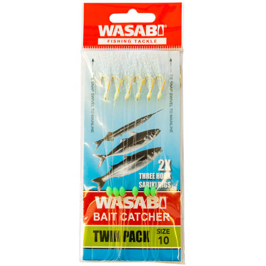Wasabi Baitcatcher Twin Pack Size 10