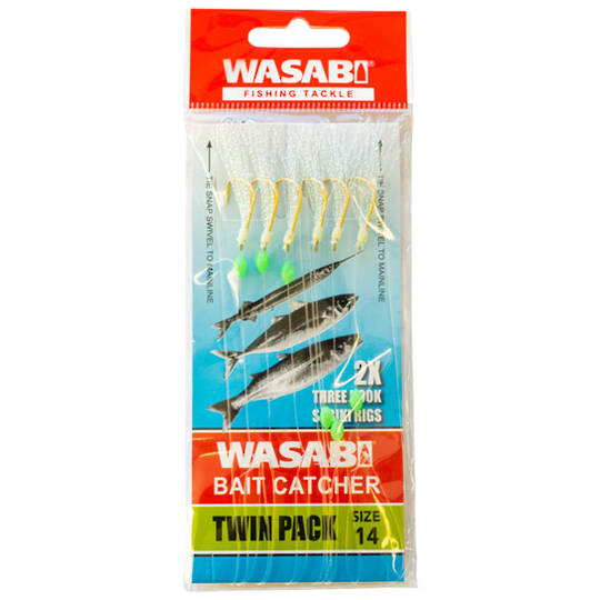 Wasabi Baitcatcher Twin Pack Size 14