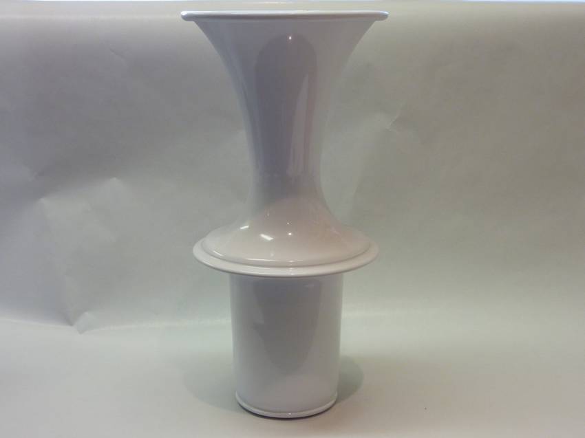 White Trumpet Vase