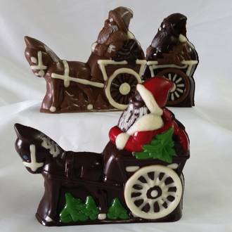 Santa on a cart
