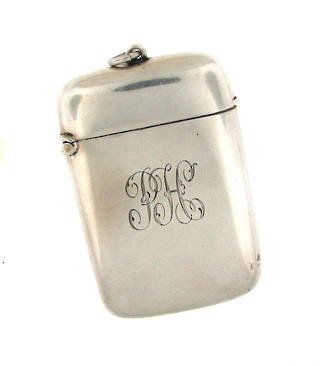 Sterling silver vesta box
