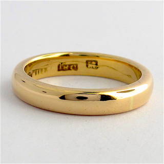  18ct rosey gold vintage band