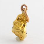 Small Natural gold nugget charm