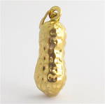 9ct yellow gold peanut charm