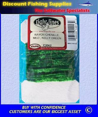 Rayon Chenille Med - Kelly Green
