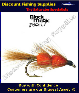 Black Magic Red Setter Light Tail #6 Trout Fly