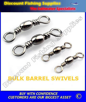 Bulk pack Barrel Swivels 3/0  (100)