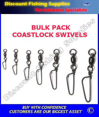 Bulk pack Coastlock Swivels #4