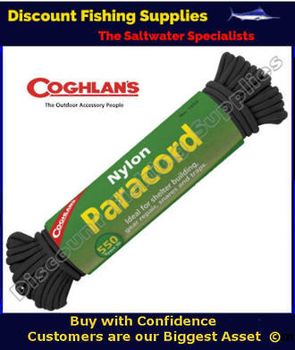 Coghlans Paracord 50' Black
