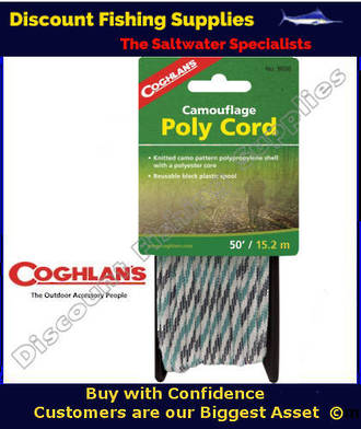 Coghlans Poly Cord 50' Camo