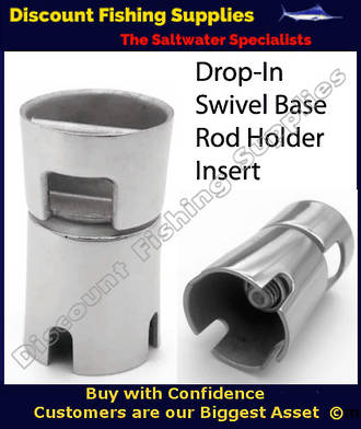 Drop-in Swivel Base Rod Holder Insert