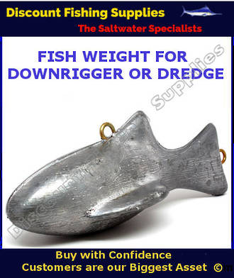 Fish Torpedo Downrigger Weight 10lb - DREDGE WEIGHT