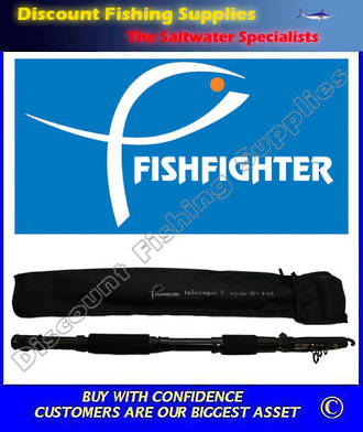 Fishfighter Telescopic Spinning And Fly Rod - Two Reel Seat