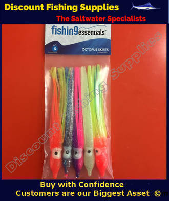 Lure Skirt 10CM Assorted Colours X 5