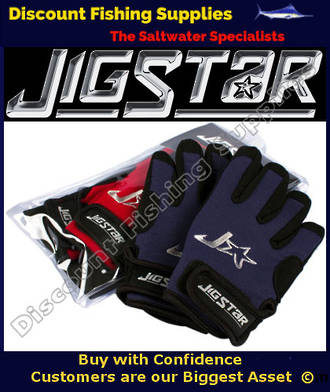 Jigstar Jigging Gloves BLUE - L