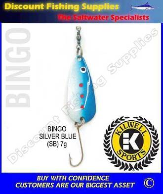 Kilwell Spinner - Bingo Silver/Blue 7g (Bulk Pack 10)