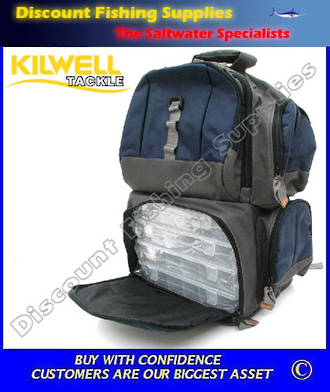 Kilwell Fishing Pack Tackle Bag 4 Box