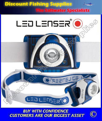 LEDLenser SEO7R Rechargeable Headlamp - Blue