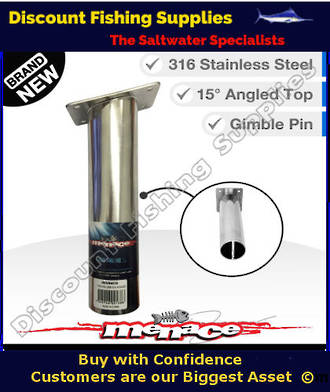 Menace Rod Holder Stainless Steel Angled