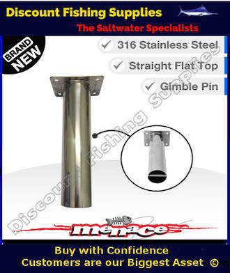 Menace Rod Holder Stainless Steel Straight