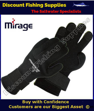 MIRAGE G09 KEVLAR LITE GLOVES 3MM - BLACK -  Dive Gloves