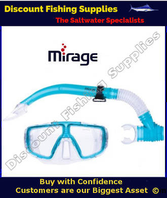 Mirage Tropic Adult Mask and Snorkel Set Blue