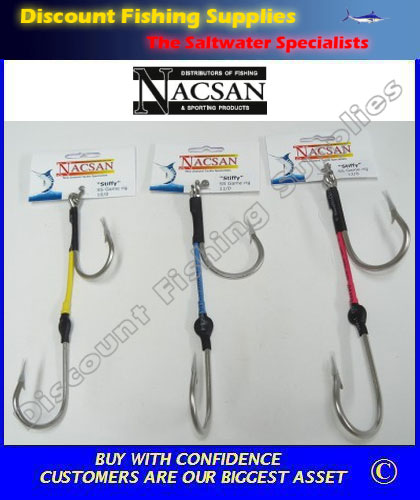 Nacsan STIFFY Game Lure Shackle Rig - S/S 8/0