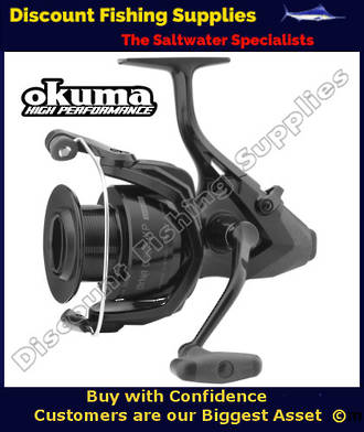 OKUMA BAITFEEDER DYNA DRAG REEL - 7000 with Line