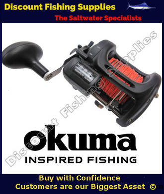 Okuma Magda MA 45DT Trolling Reel (With Line Counter) with LEADLINE