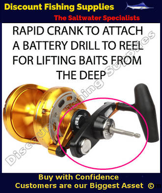 Okuma Makaira Rapid Crank - Drill Adapter