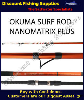 Okuma NanoMatrix Plus Surf Rod 15' 8-12kg 3pc Mad Dog