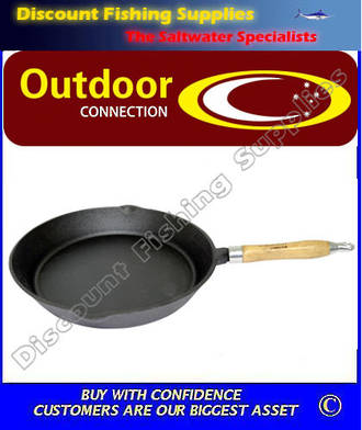 Outdoor Connection 30cm Cast Iron Fry Pan