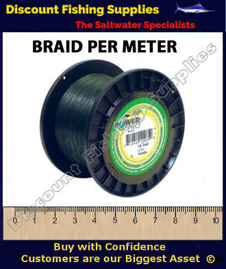 Power Pro Braid PER METER 80lb Green