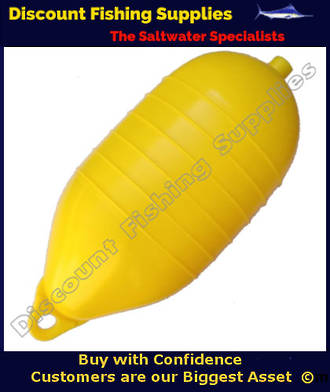 QE PVC Cray Float 11" 6 Rib Low Drag Yellow