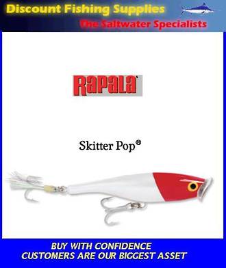 Rapala Saltwater Skitter Pop 4-3/4" Red Head
