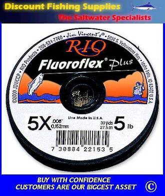 Rio Fluoroflex Plus Tippet 30yd 4X 7lb