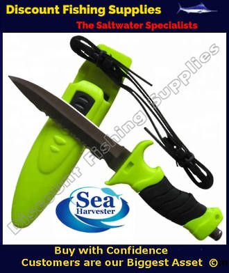 Sea Harvester Standard Dive Knife - HiVis