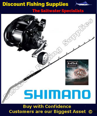 Shimano Forcemaster 9000A Status 37kg Electric Reel Combo