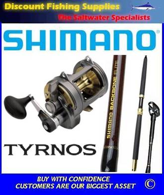 Shimano Tyrnos TYR 50 LRS 2speed / Backbone 24kg Combo
